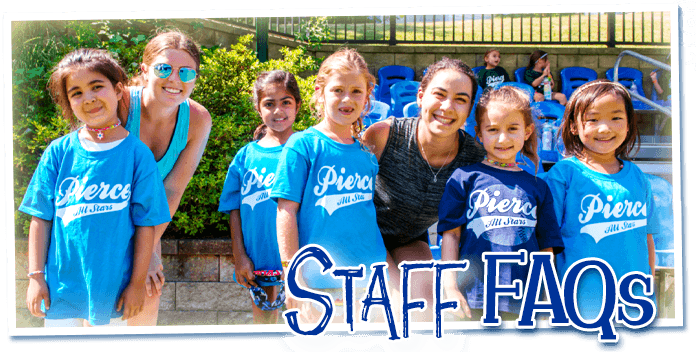 Summer Day Camp Jobs - Pierce Staff Questions